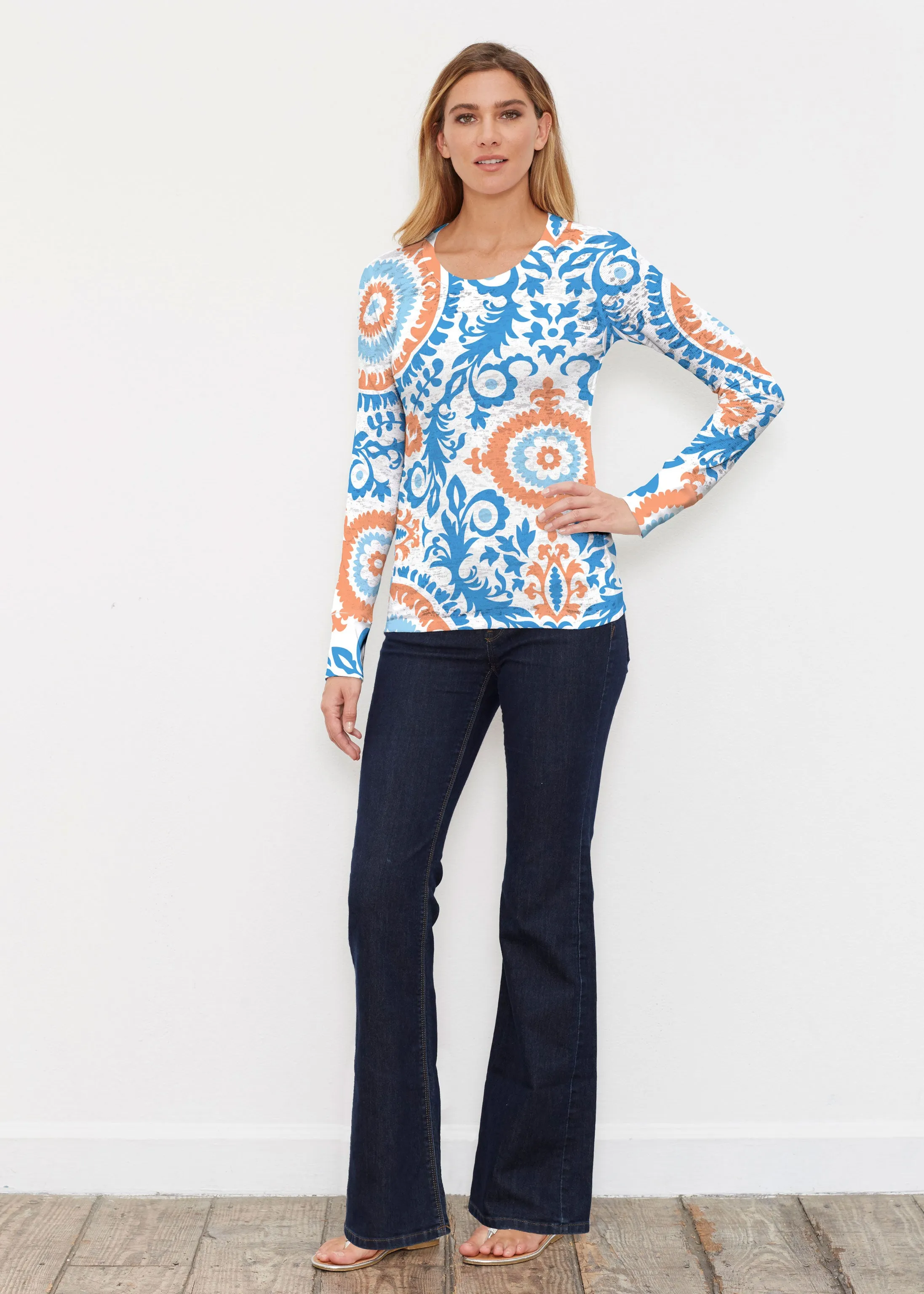 Archery Navy (14208) ~ Thermal Long Sleeve Crew Shirt