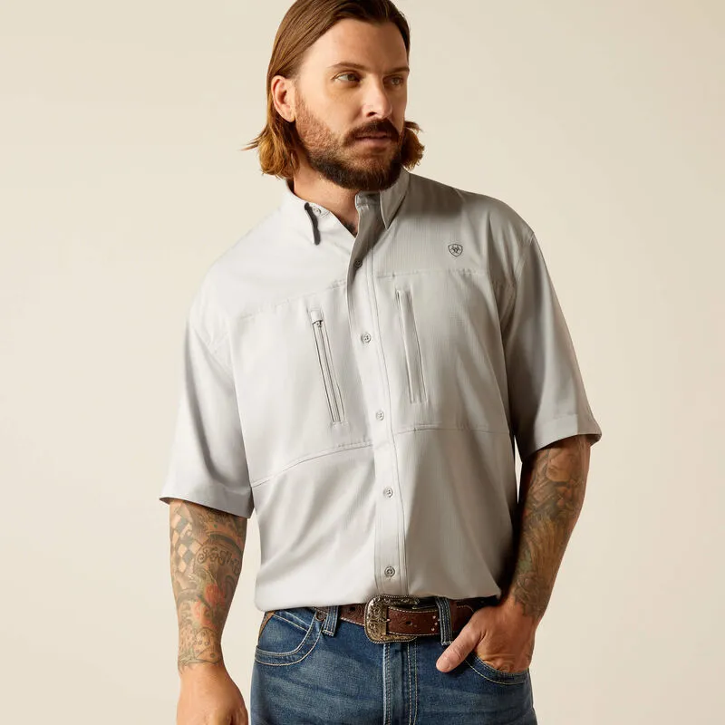 Ariat Men's VentTEK Classic Fit Shirt- Silver Lining