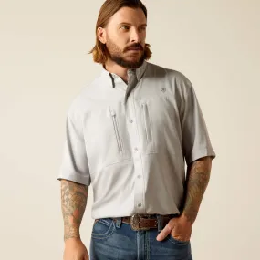 Ariat Men's VentTEK Classic Fit Shirt- Silver Lining