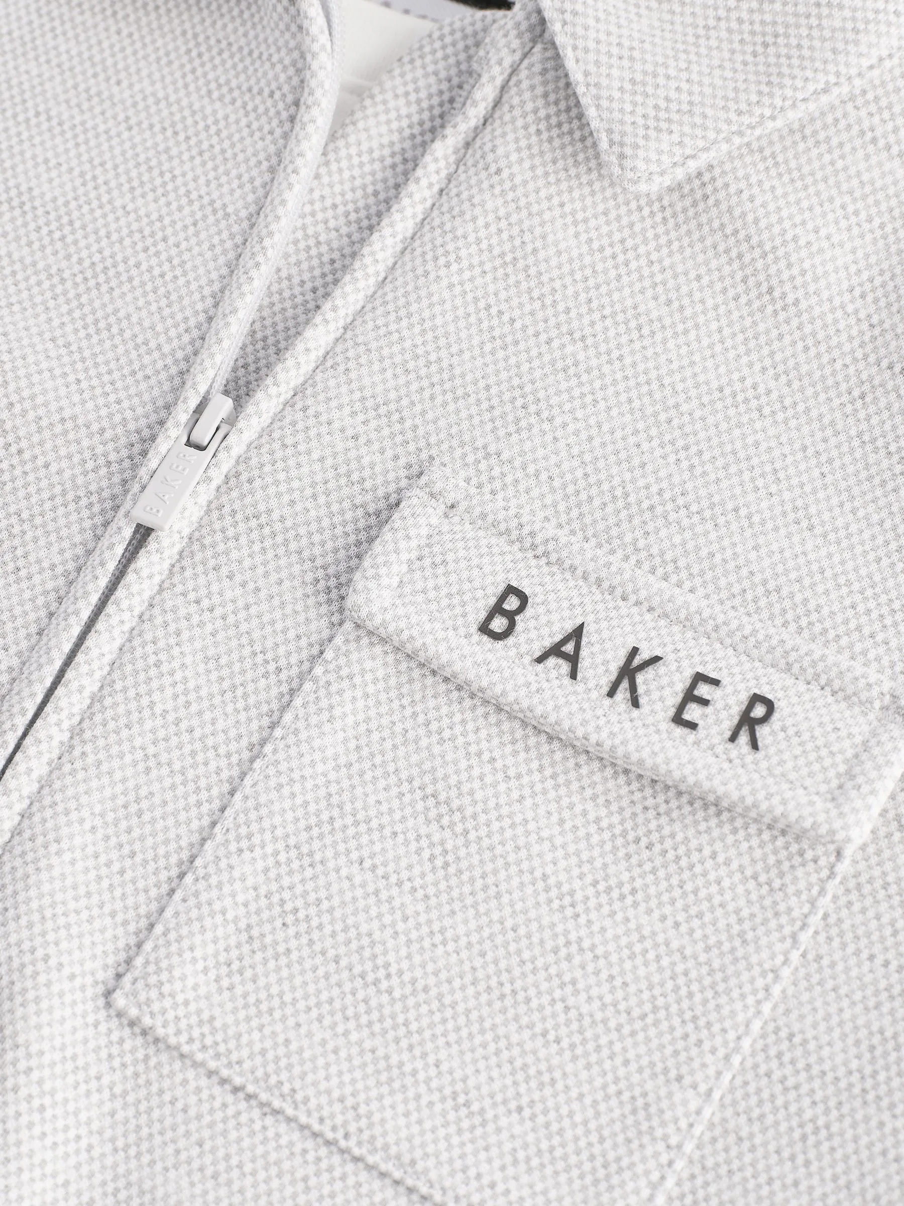 Baker by Ted Baker Grey Textured Jacket T-Shirt and Trousers Set