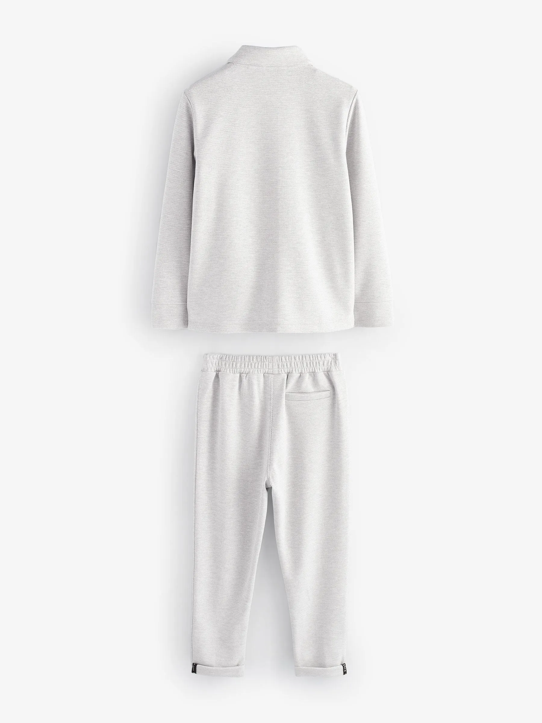 Baker by Ted Baker Grey Textured Jacket T-Shirt and Trousers Set