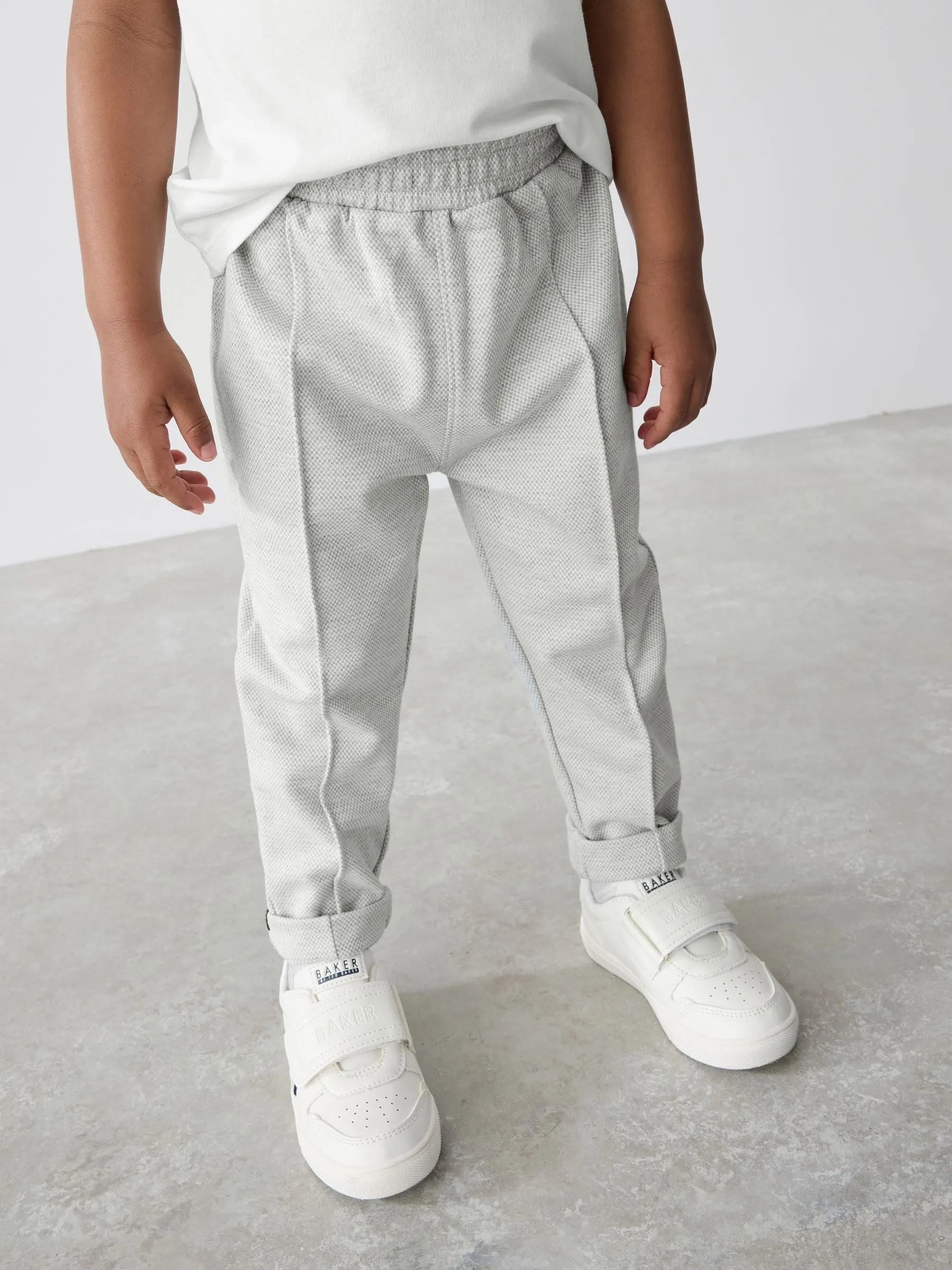 Baker by Ted Baker Grey Textured Jacket T-Shirt and Trousers Set