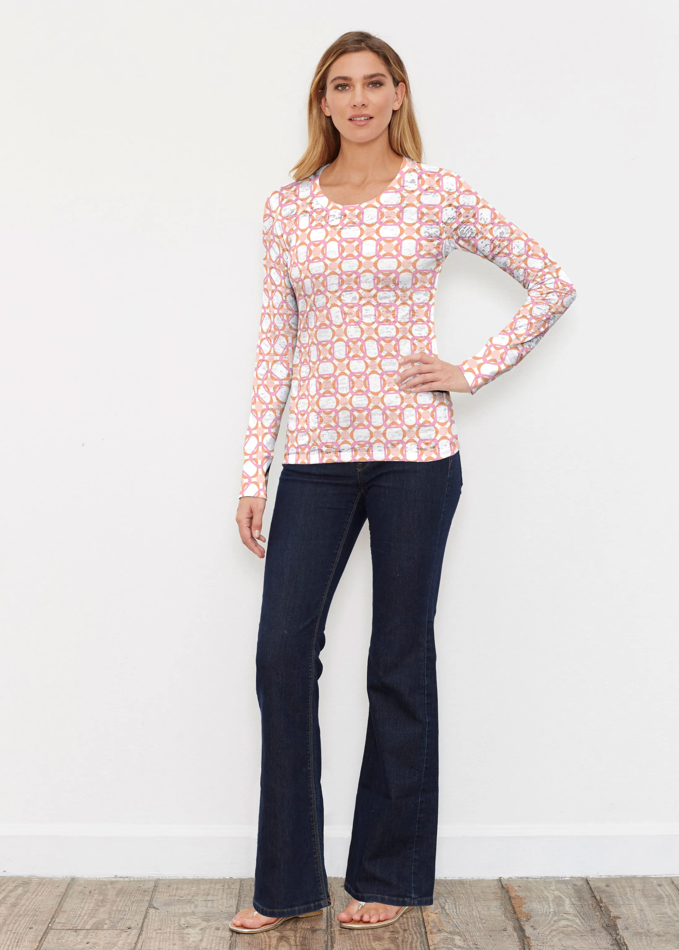 Bangles & Dots (8022) ~ Thermal Long Sleeve Crew Shirt