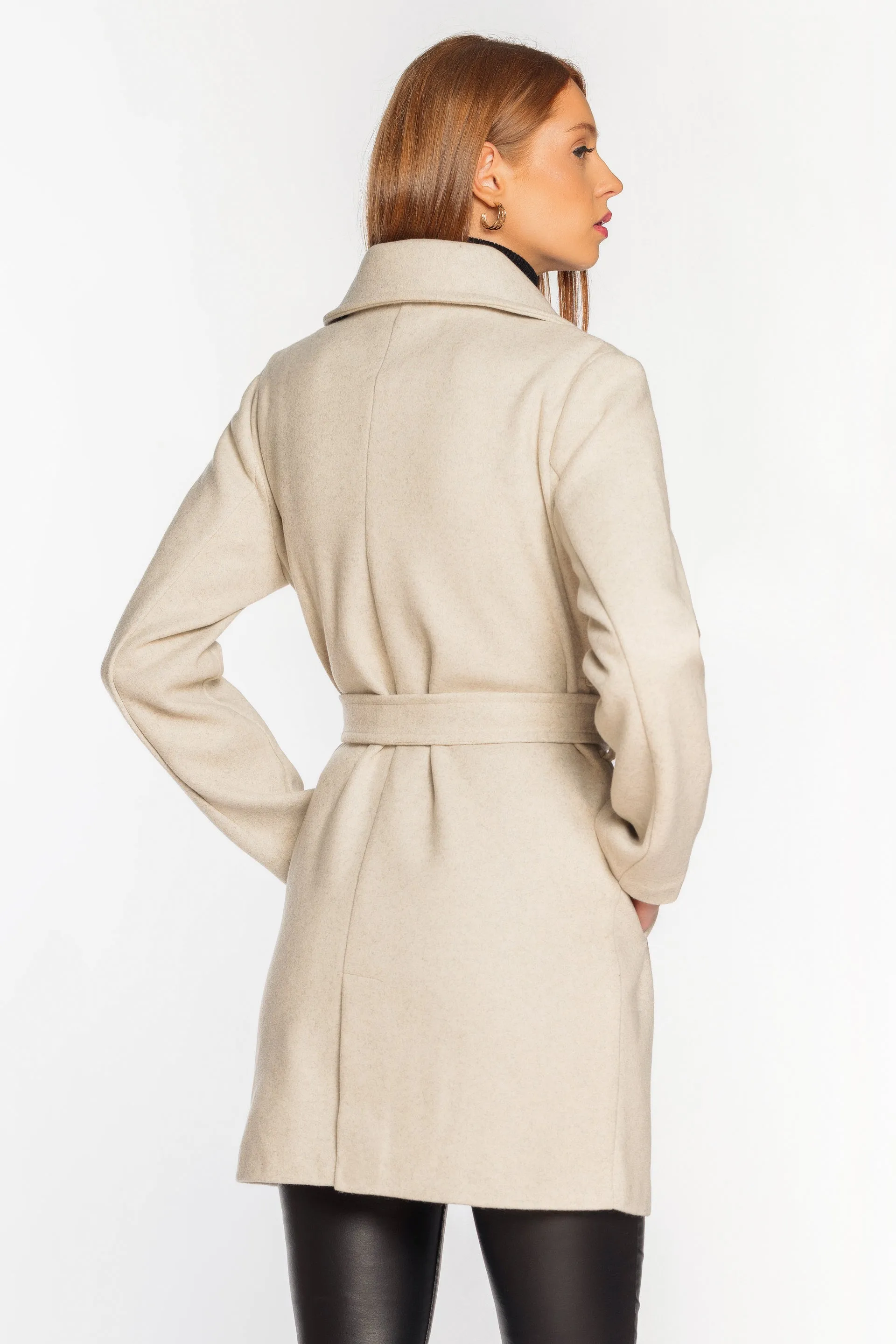 Brushed Mélange Coat