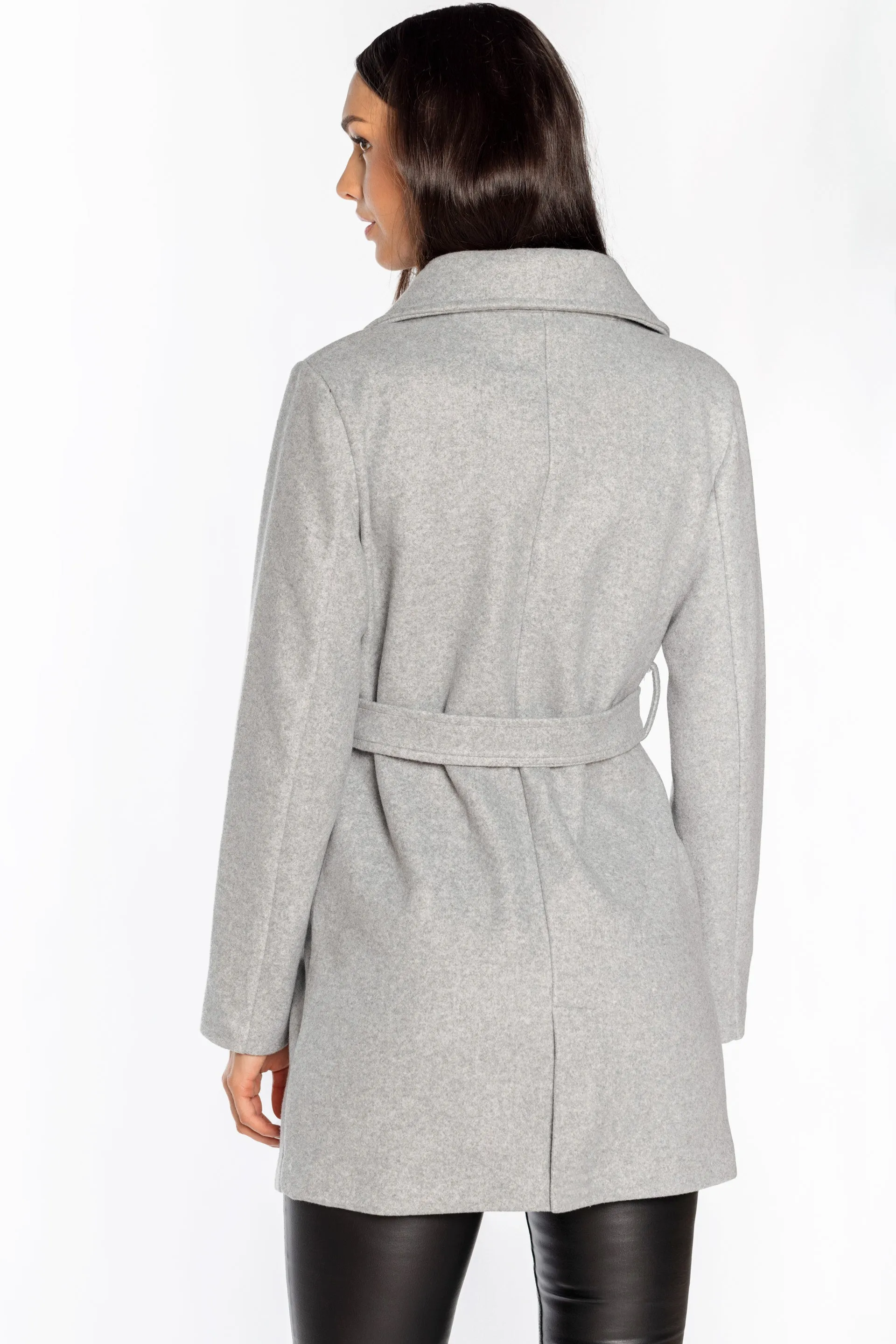 Brushed Mélange Coat