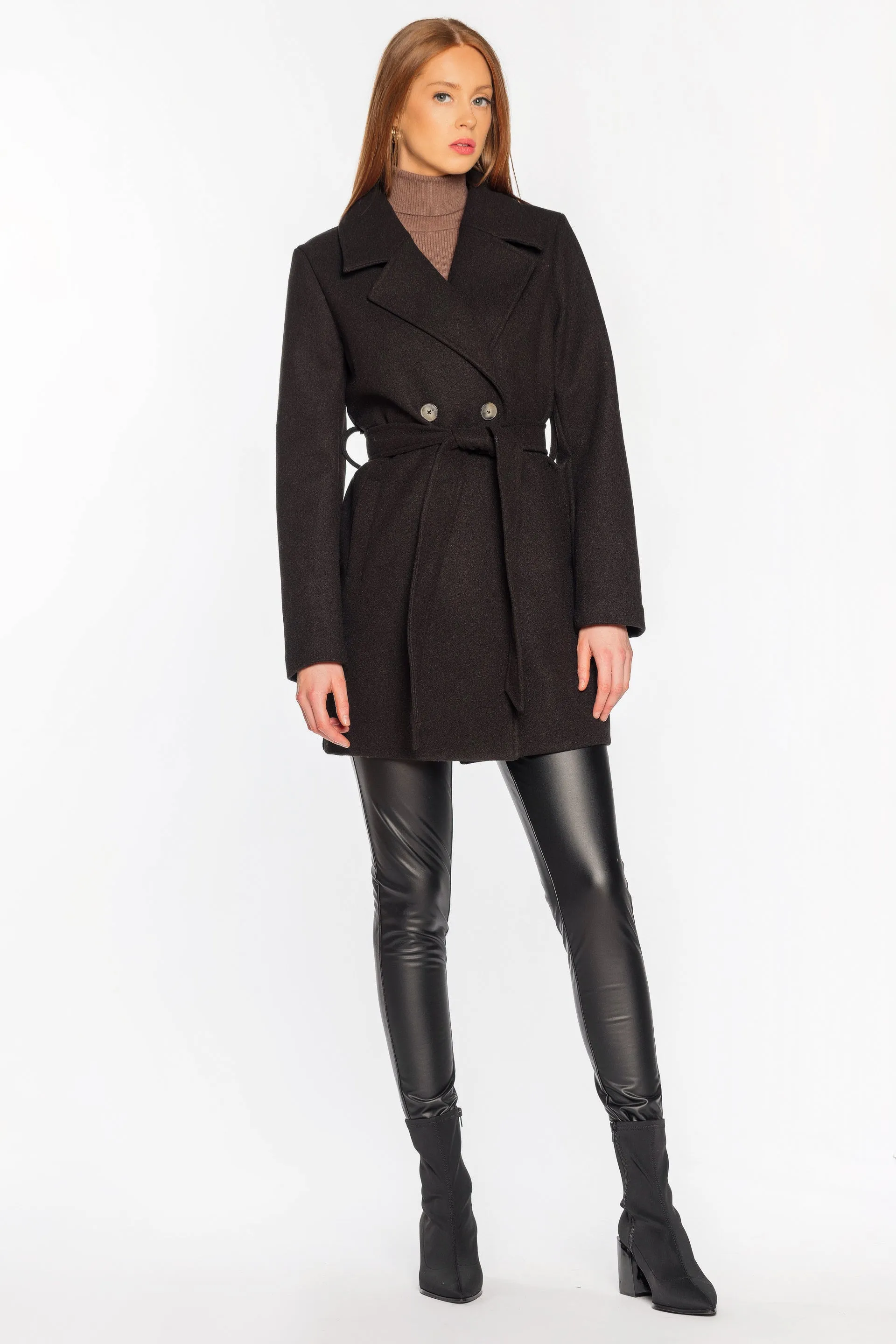Brushed Mélange Coat