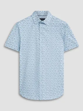 Bugatchi - Miles Short Sleeve Modern Fit Shirt - OOOHCotton Tech - 8 way Stretch - DF9160F40