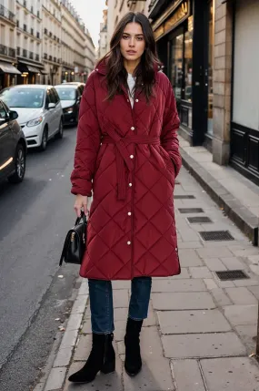 Cherry Charm quilted coat