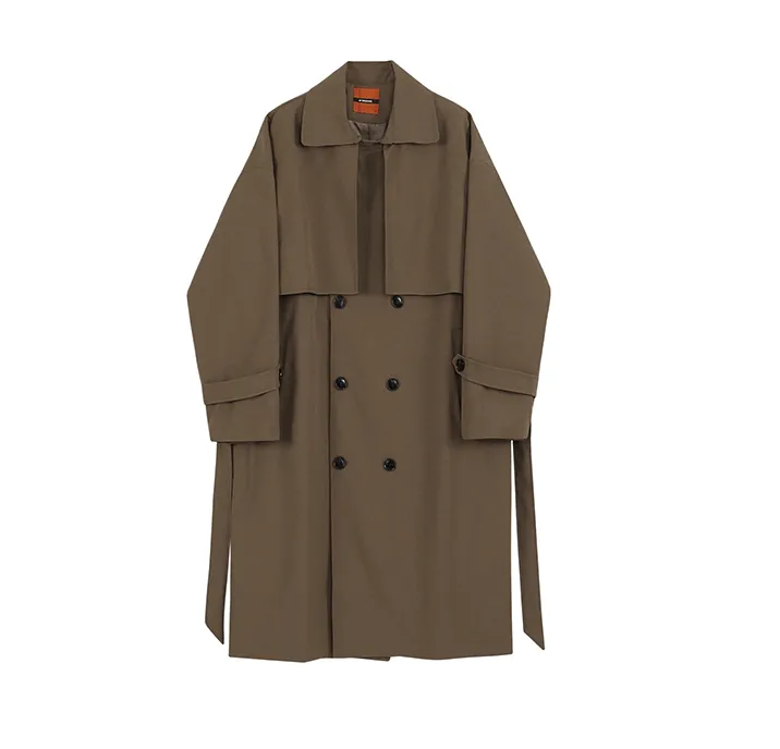 Chicmy-Korean style, Korean men's outfit, minimalist style, street fashion  Winter Outfits LONG TRENCH COAT