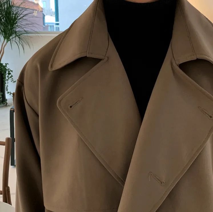 Chicmy-Korean style, Korean men's outfit, minimalist style, street fashion  Winter Outfits LONG TRENCH COAT