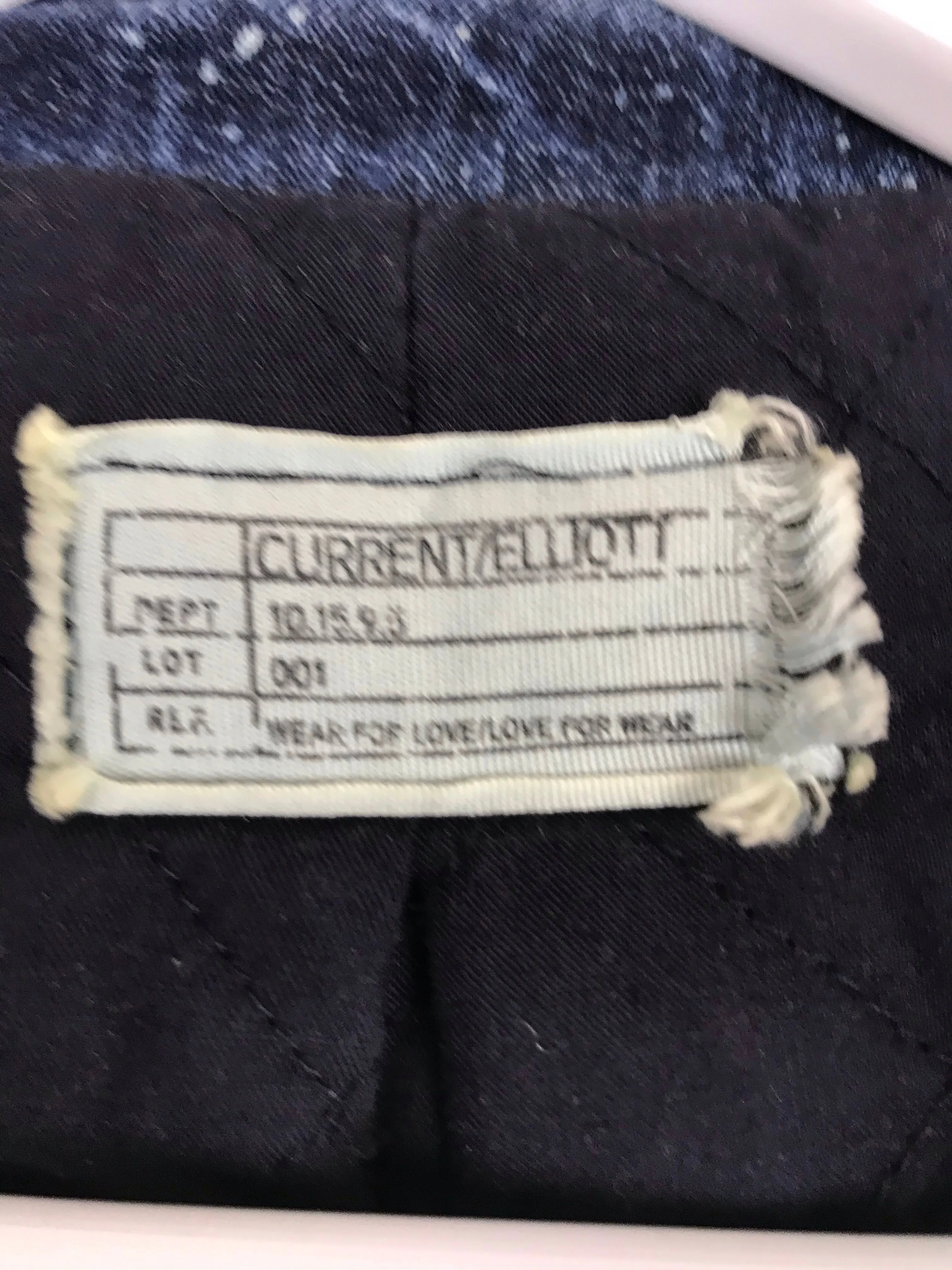 Current/Elliott Womens Denim Pea Coat | UK14 | Blue