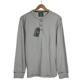 G.H. Bass & Co. Solid Waffle-Knit 3 Button Men's Henley Thermal Shirt