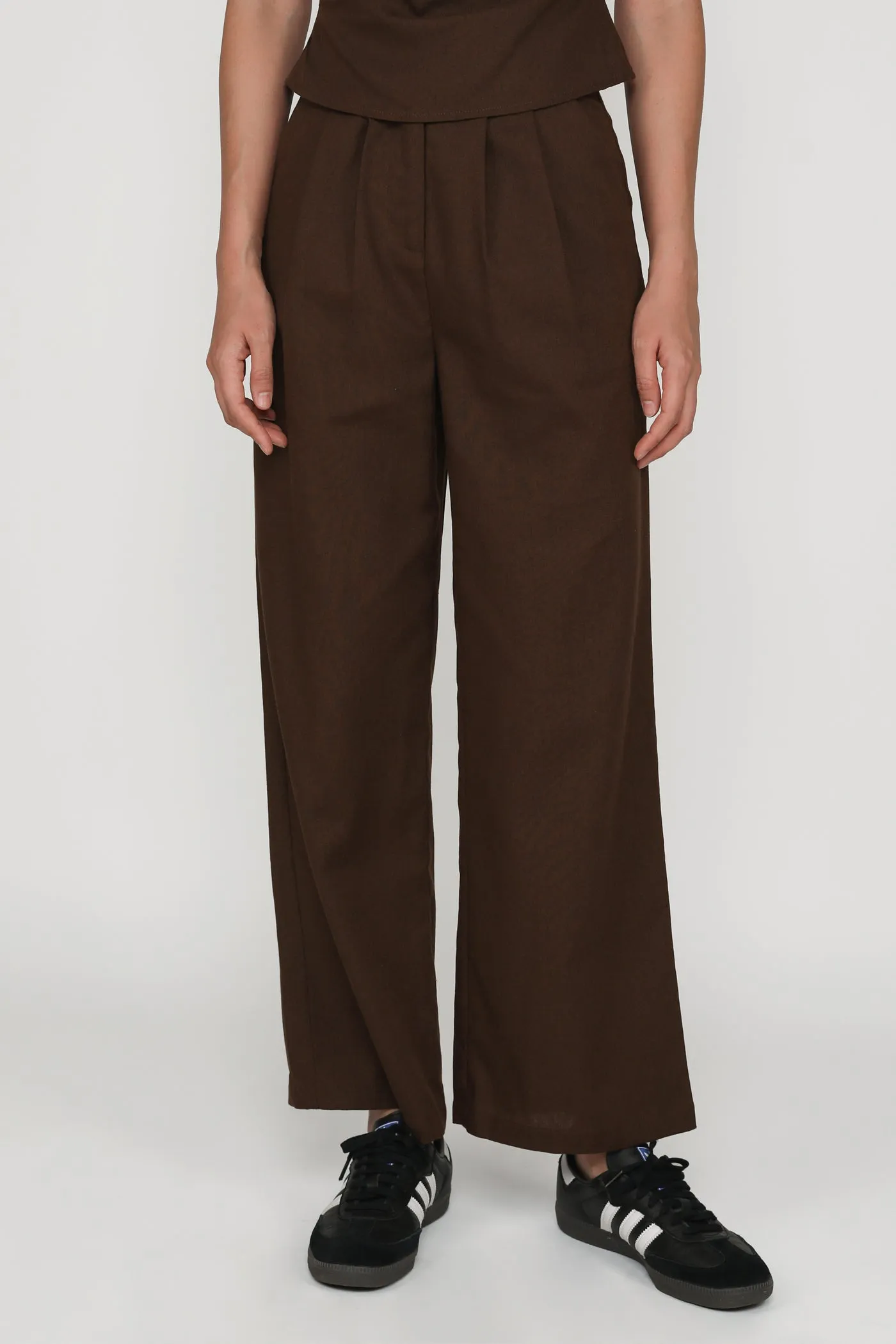 Kason Pleated Linen Pants