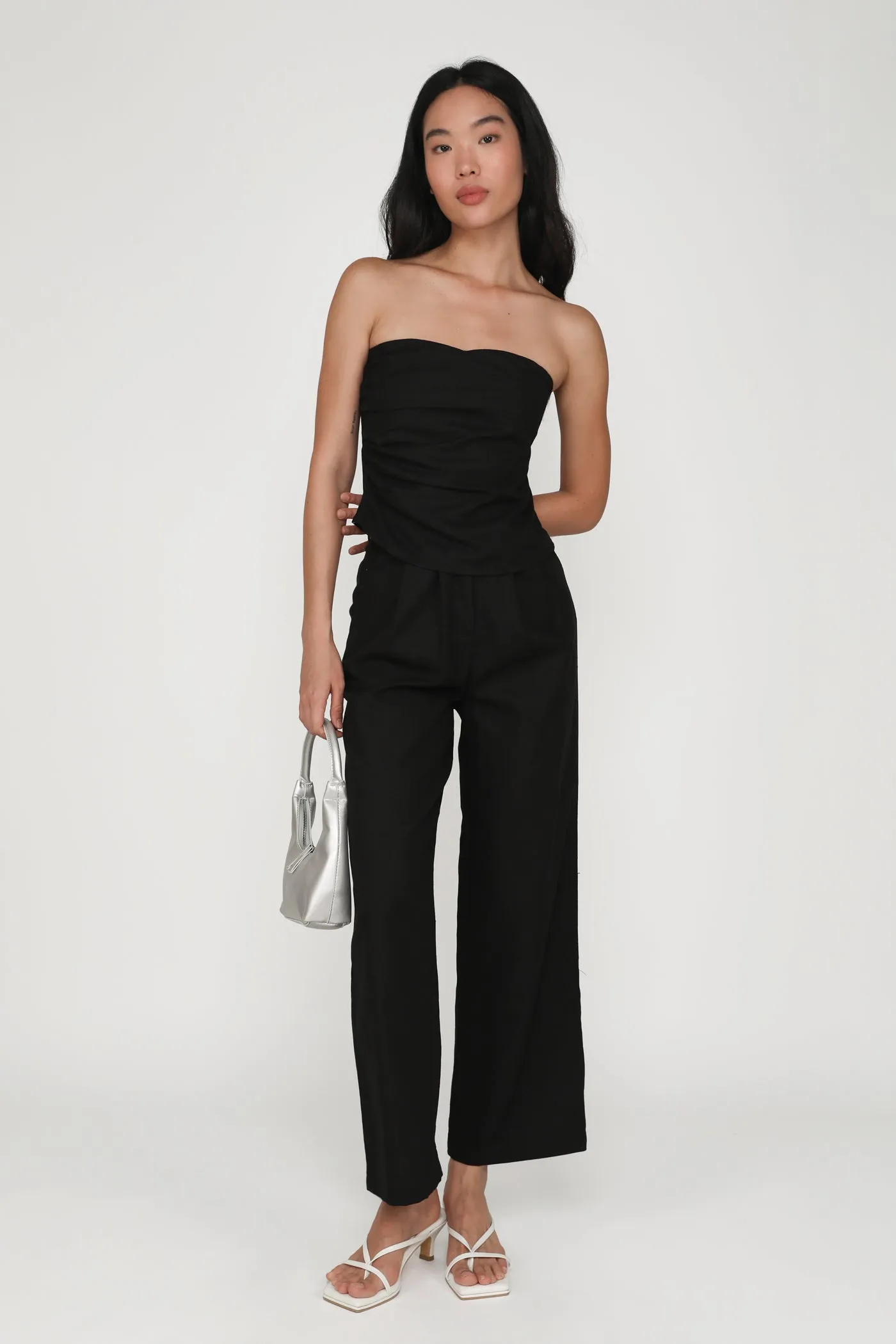 Kason Pleated Linen Pants