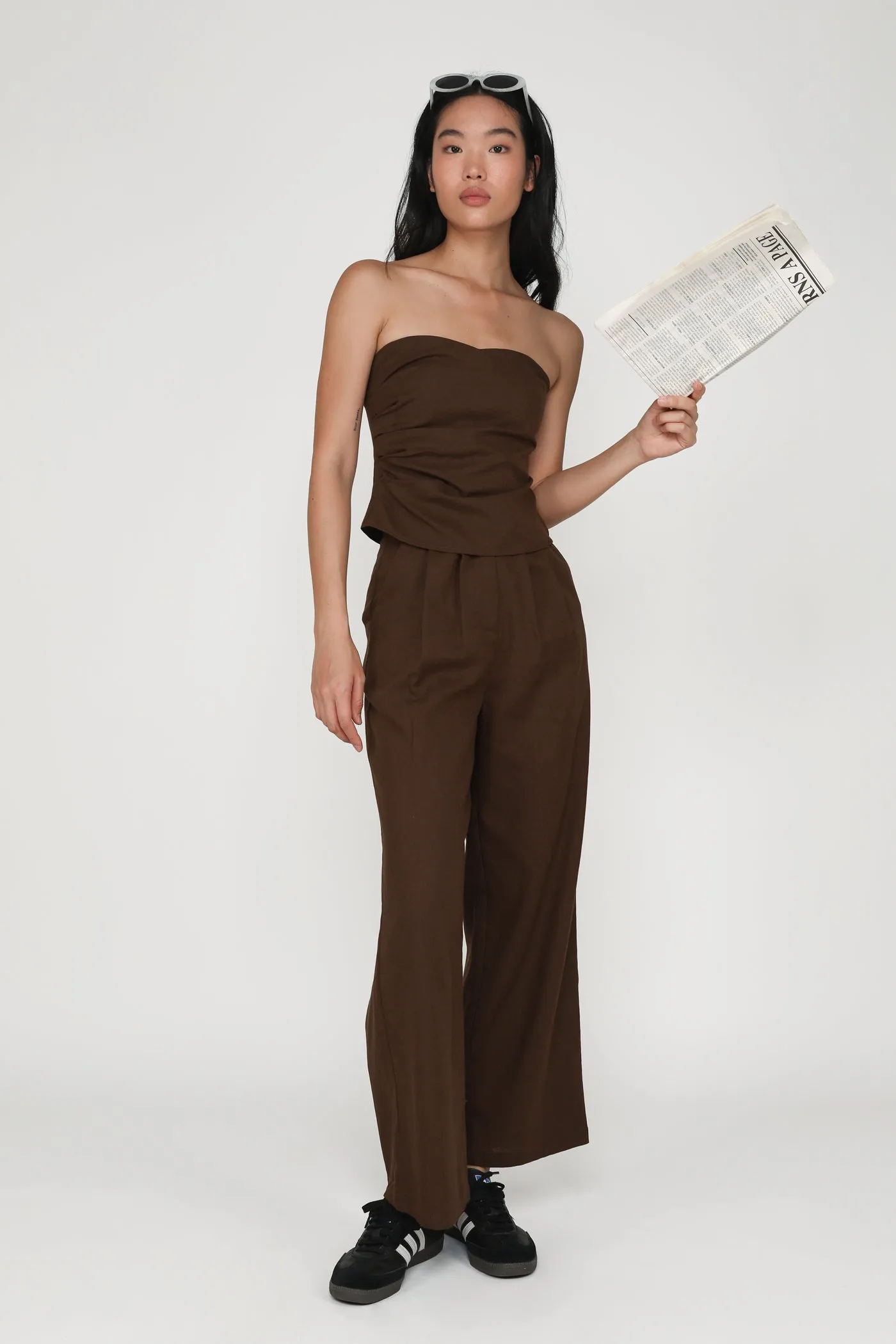 Kason Pleated Linen Pants