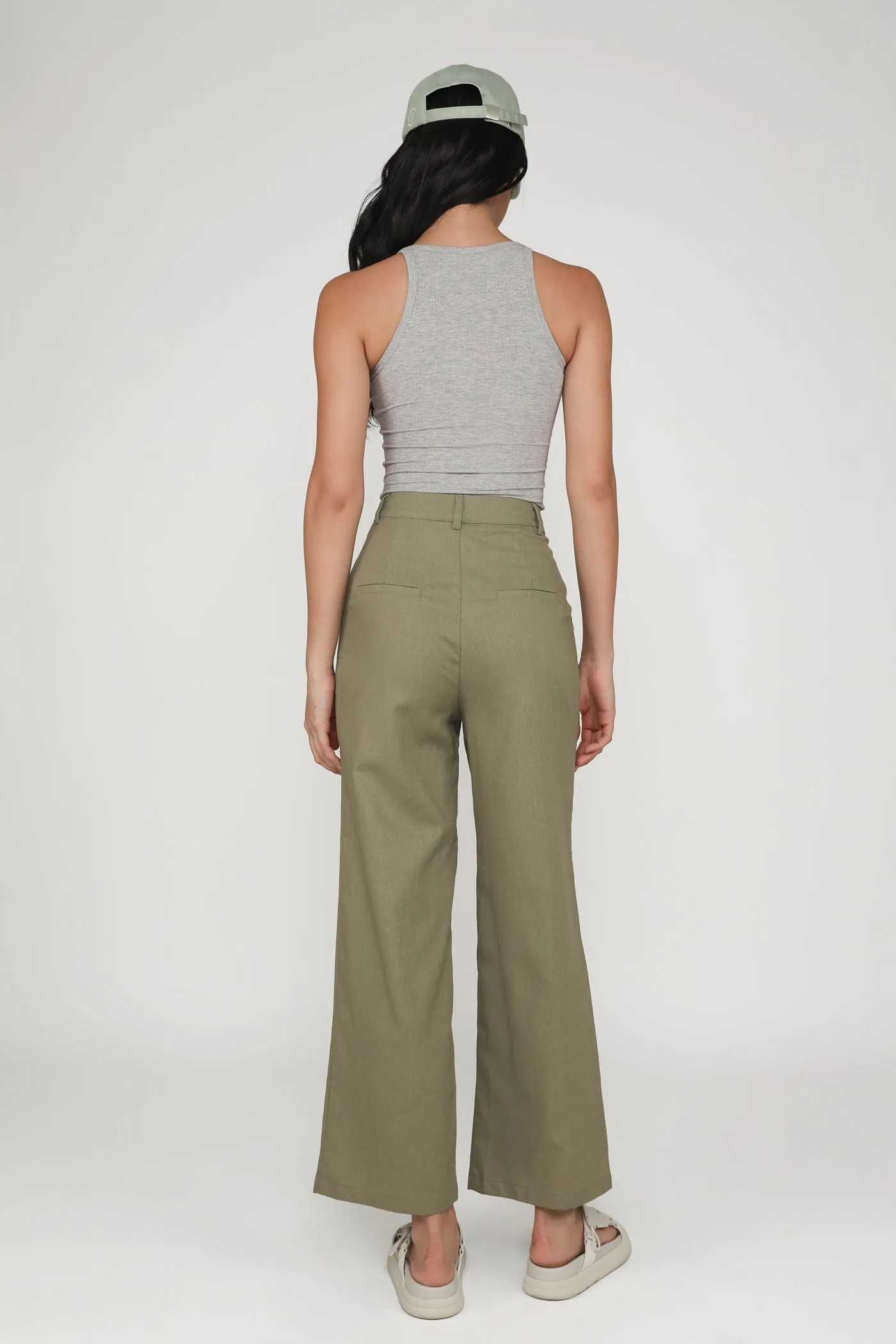 Kason Pleated Linen Pants