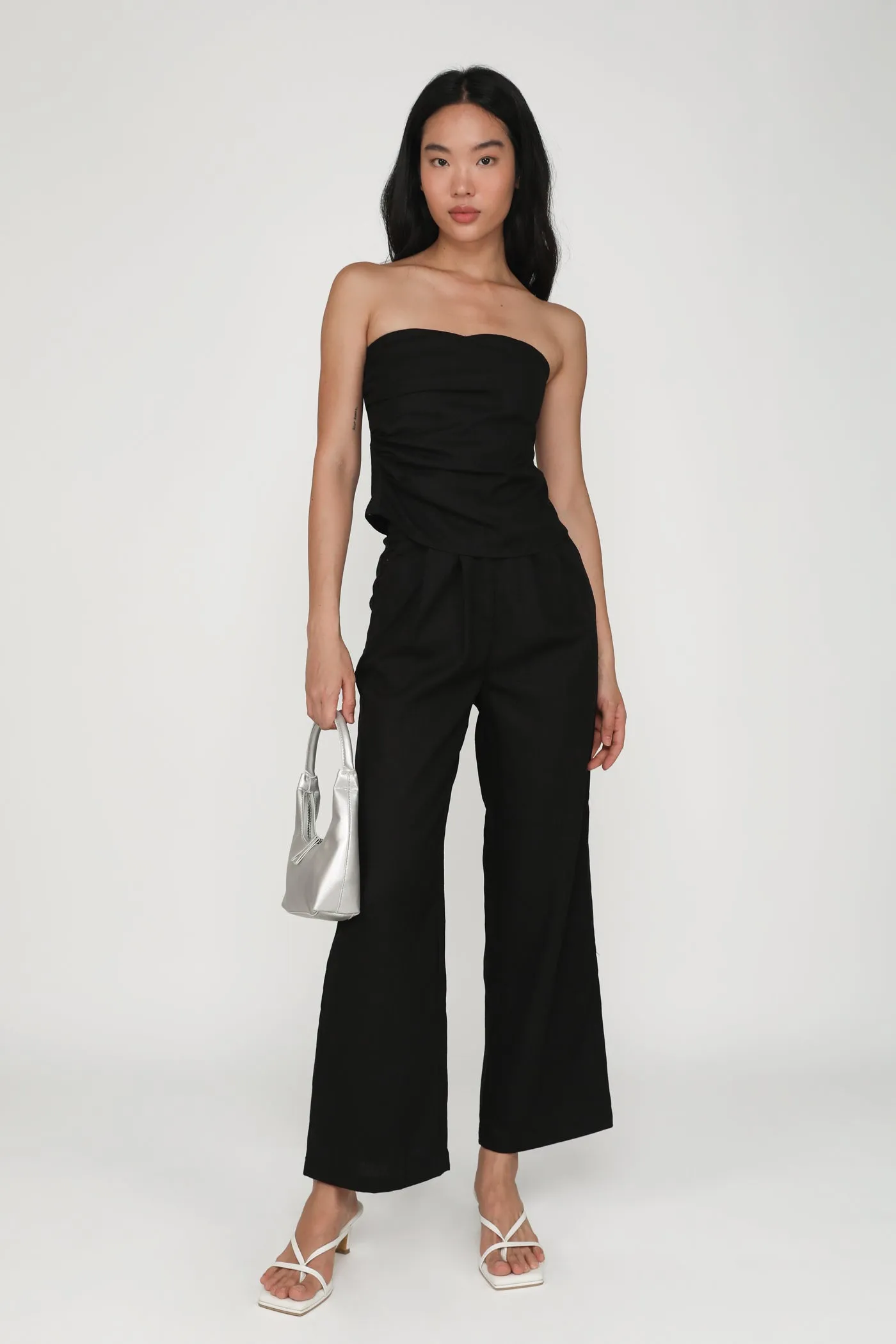 Kason Pleated Linen Pants