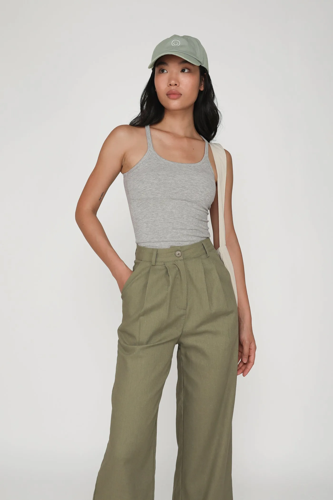 Kason Pleated Linen Pants