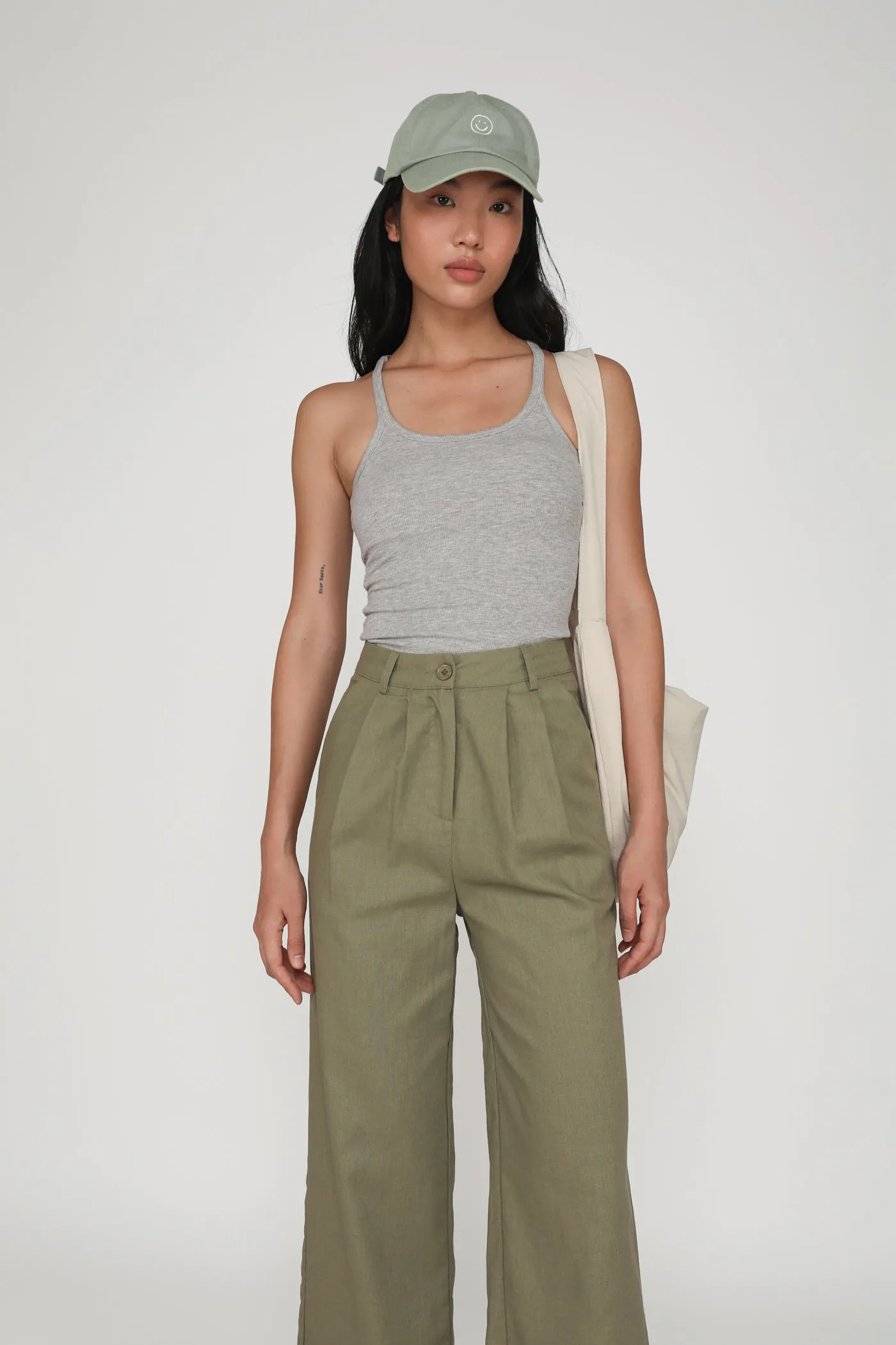 Kason Pleated Linen Pants