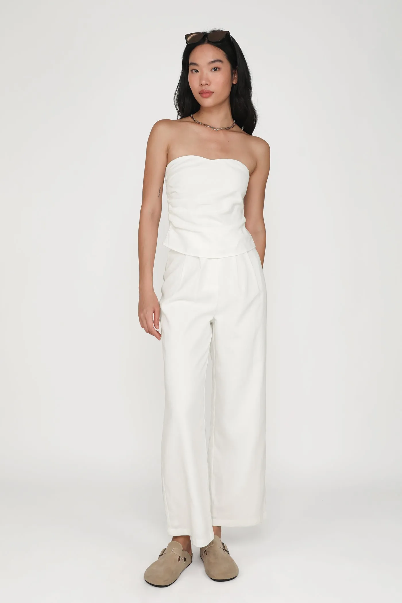 Kason Pleated Linen Pants
