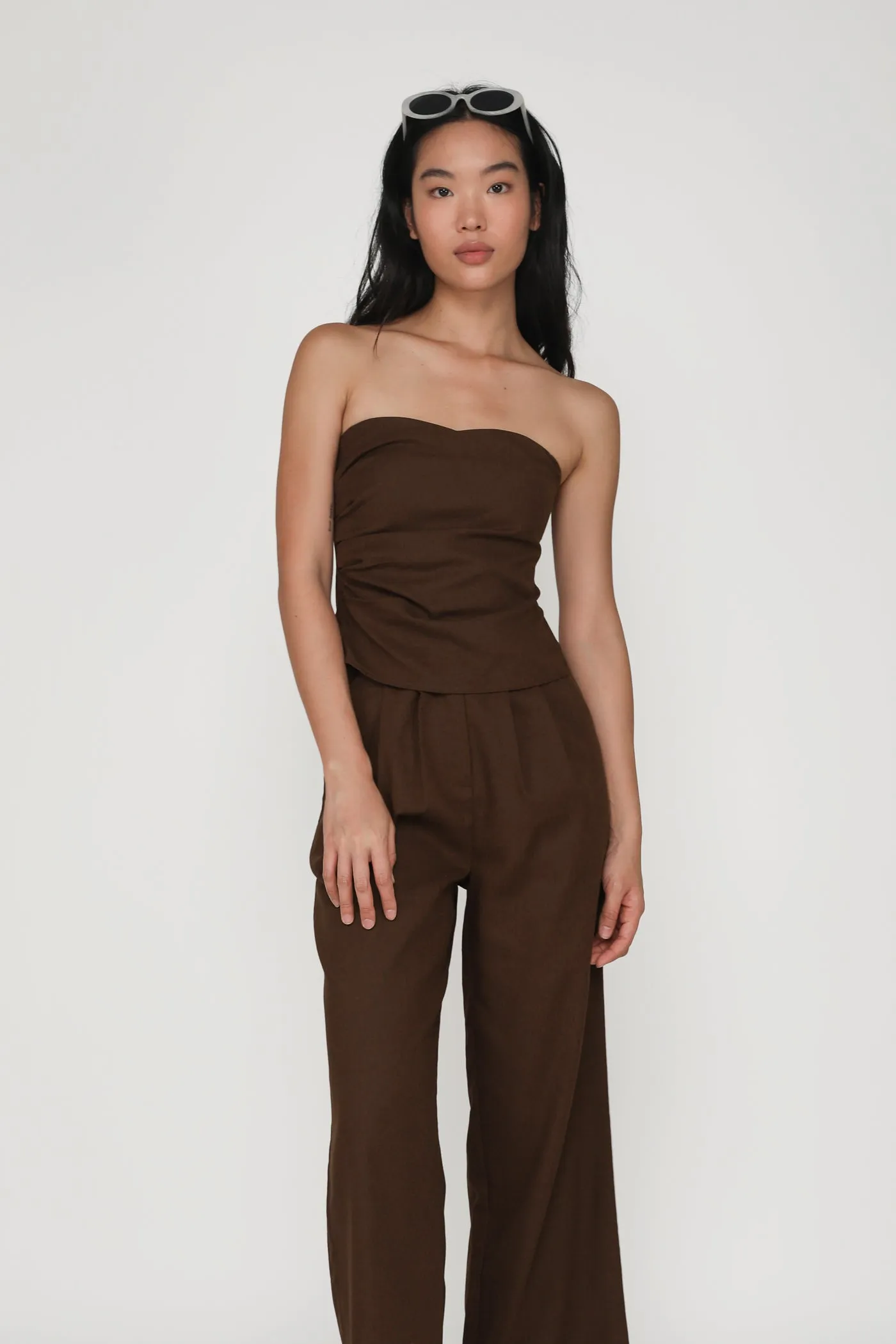 Kason Pleated Linen Pants