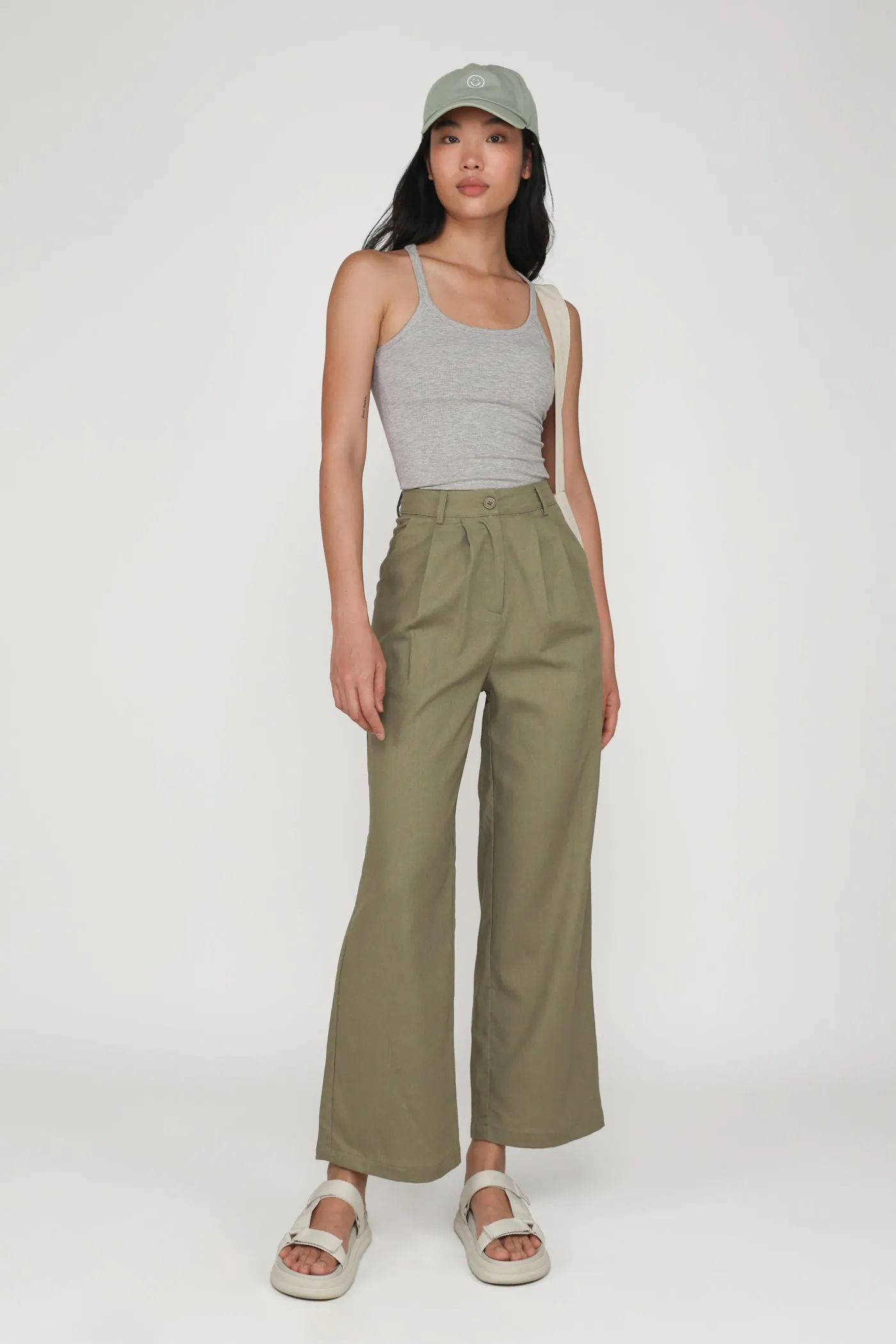 Kason Pleated Linen Pants