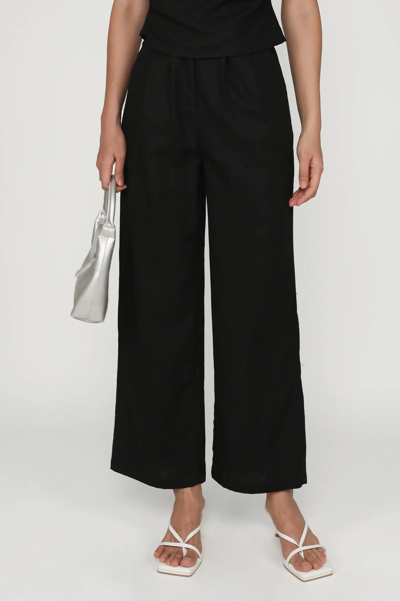 Kason Pleated Linen Pants