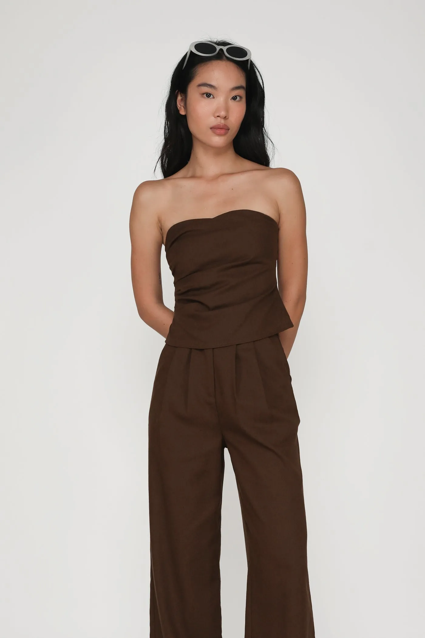 Kason Pleated Linen Pants