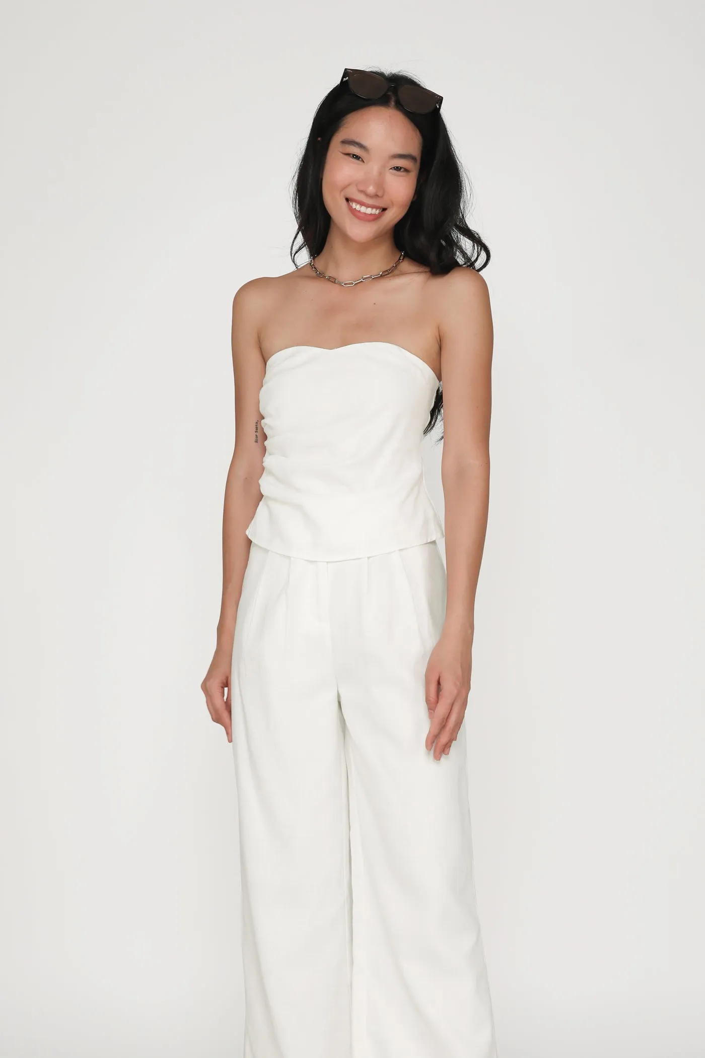 Kason Pleated Linen Pants