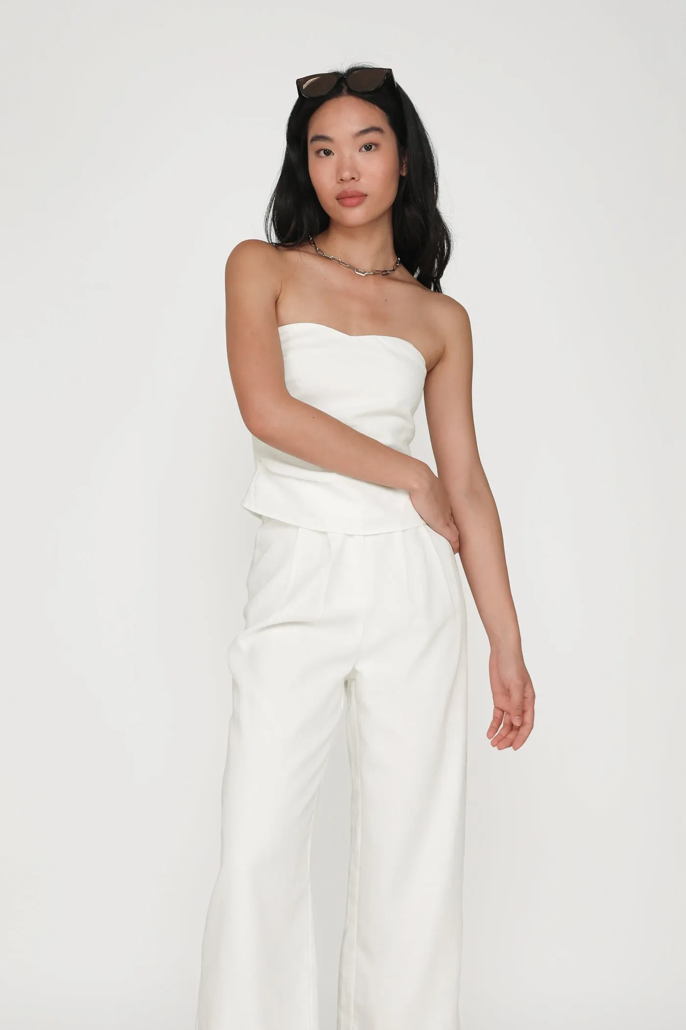 Kason Pleated Linen Pants