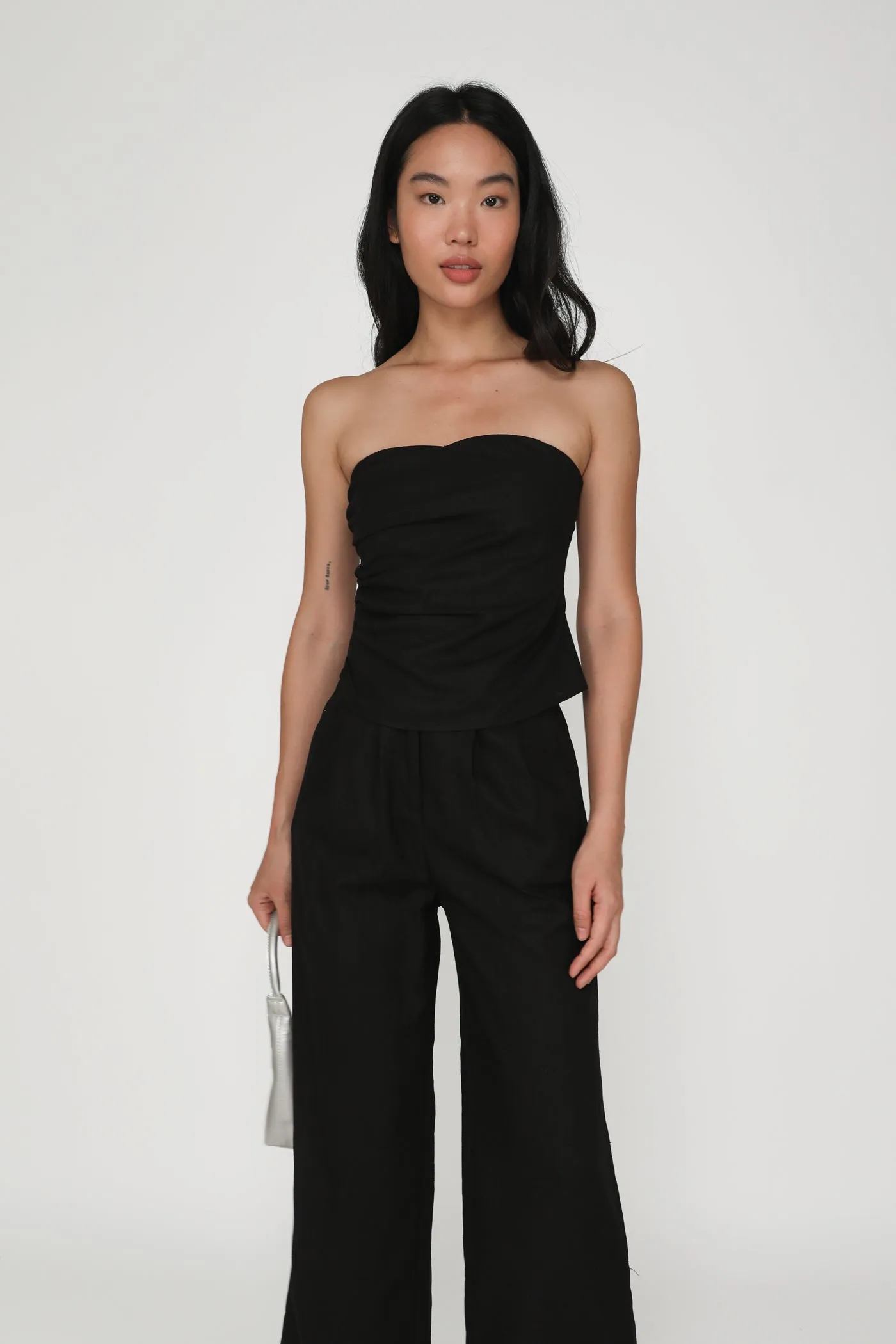 Kason Pleated Linen Pants