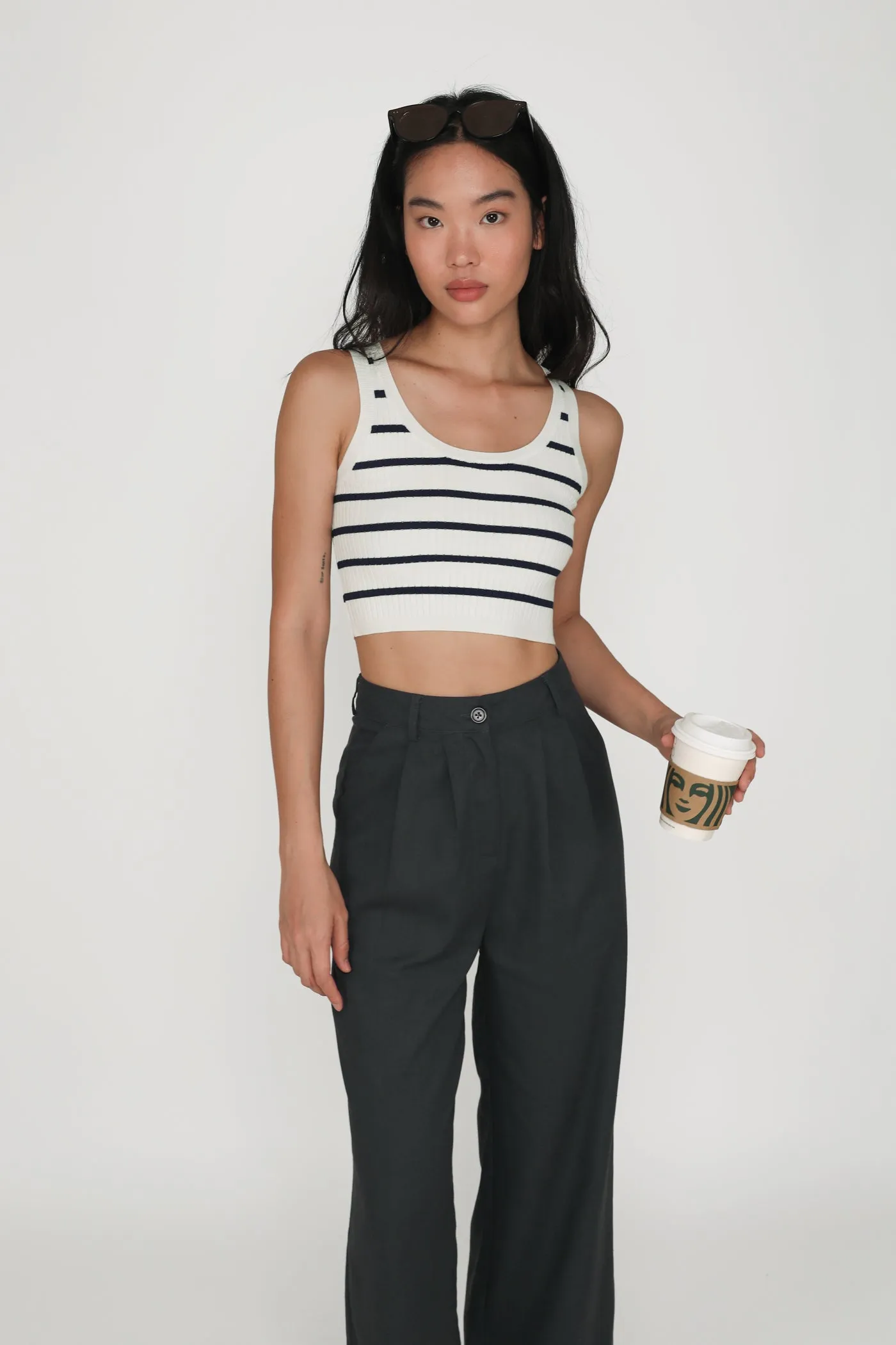Kason Pleated Linen Pants