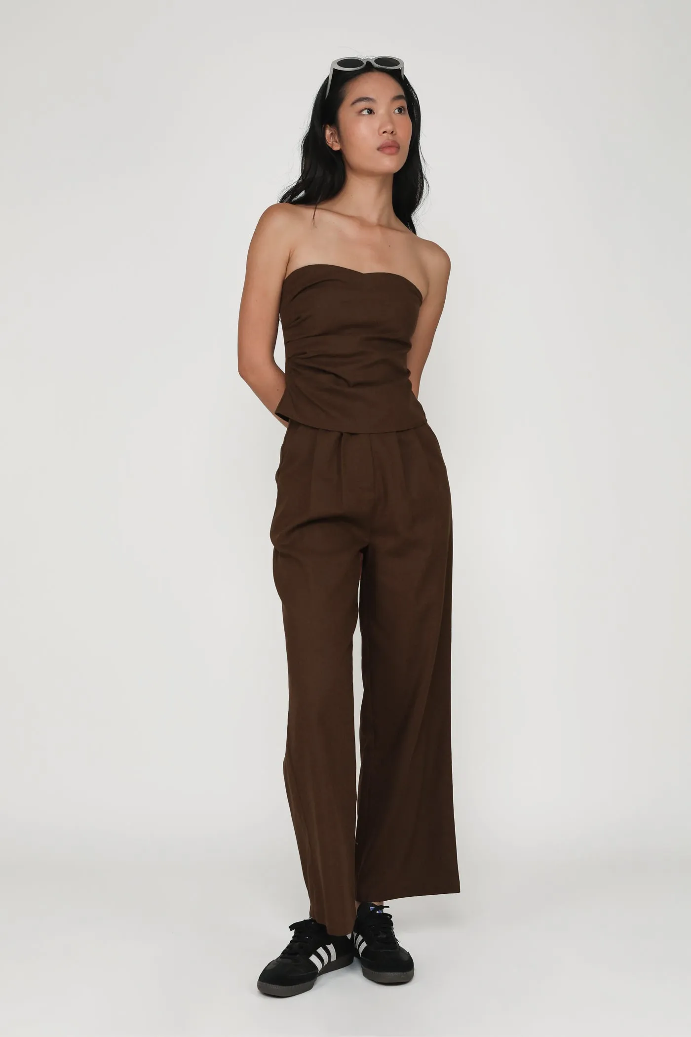 Kason Pleated Linen Pants