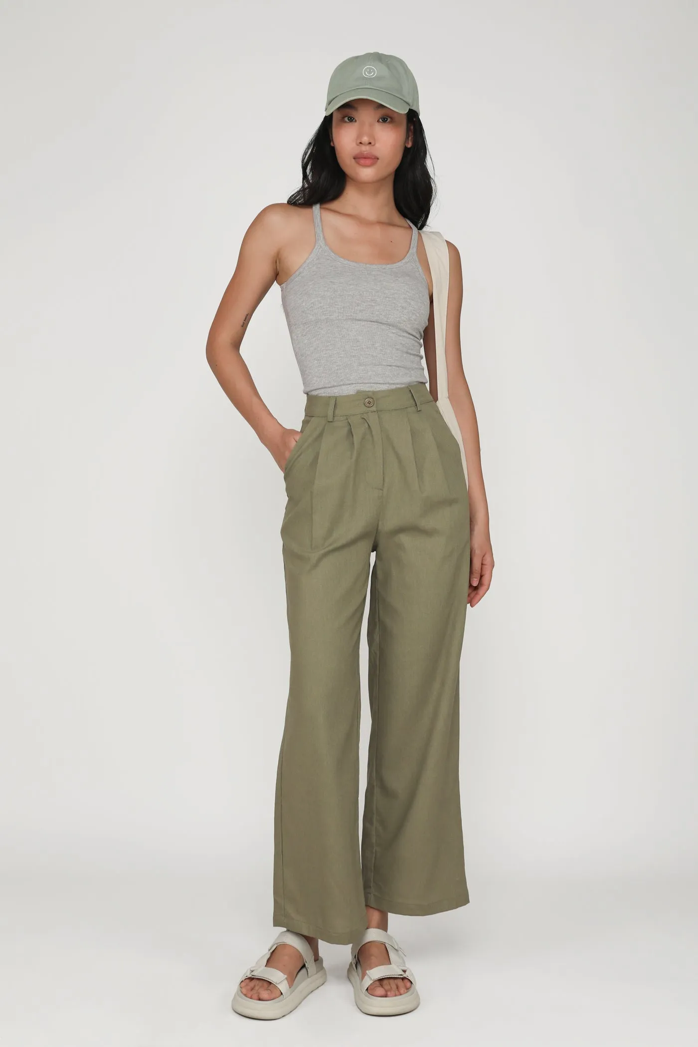 Kason Pleated Linen Pants