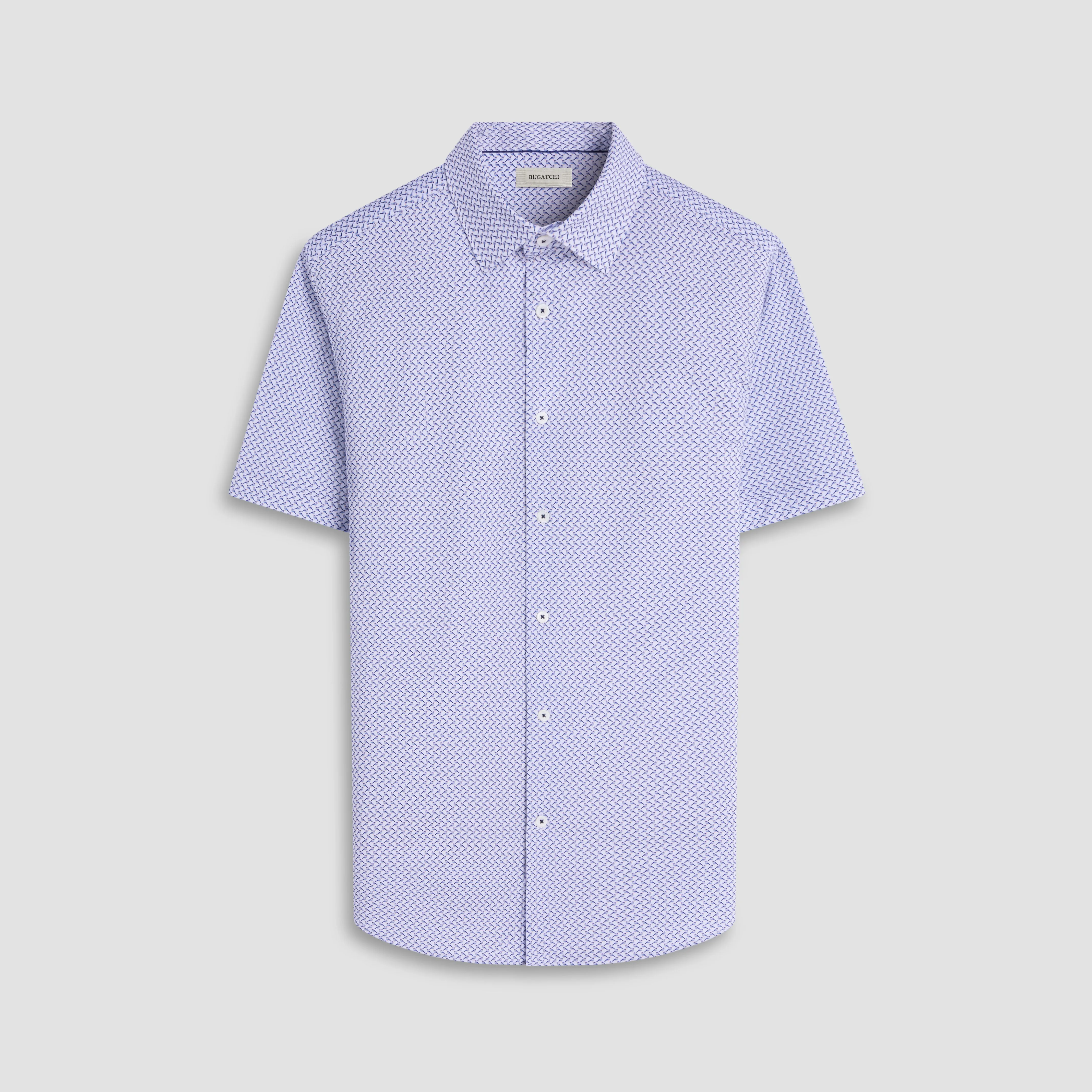 Miles Bird Print OoohCotton Short-Sleeve Shirt