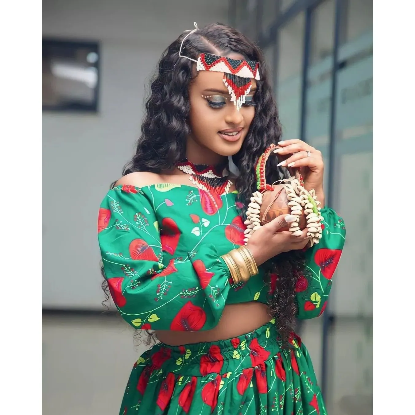 Oromo Dress Shoa Oromo Dress With Accessories Habesha Dress