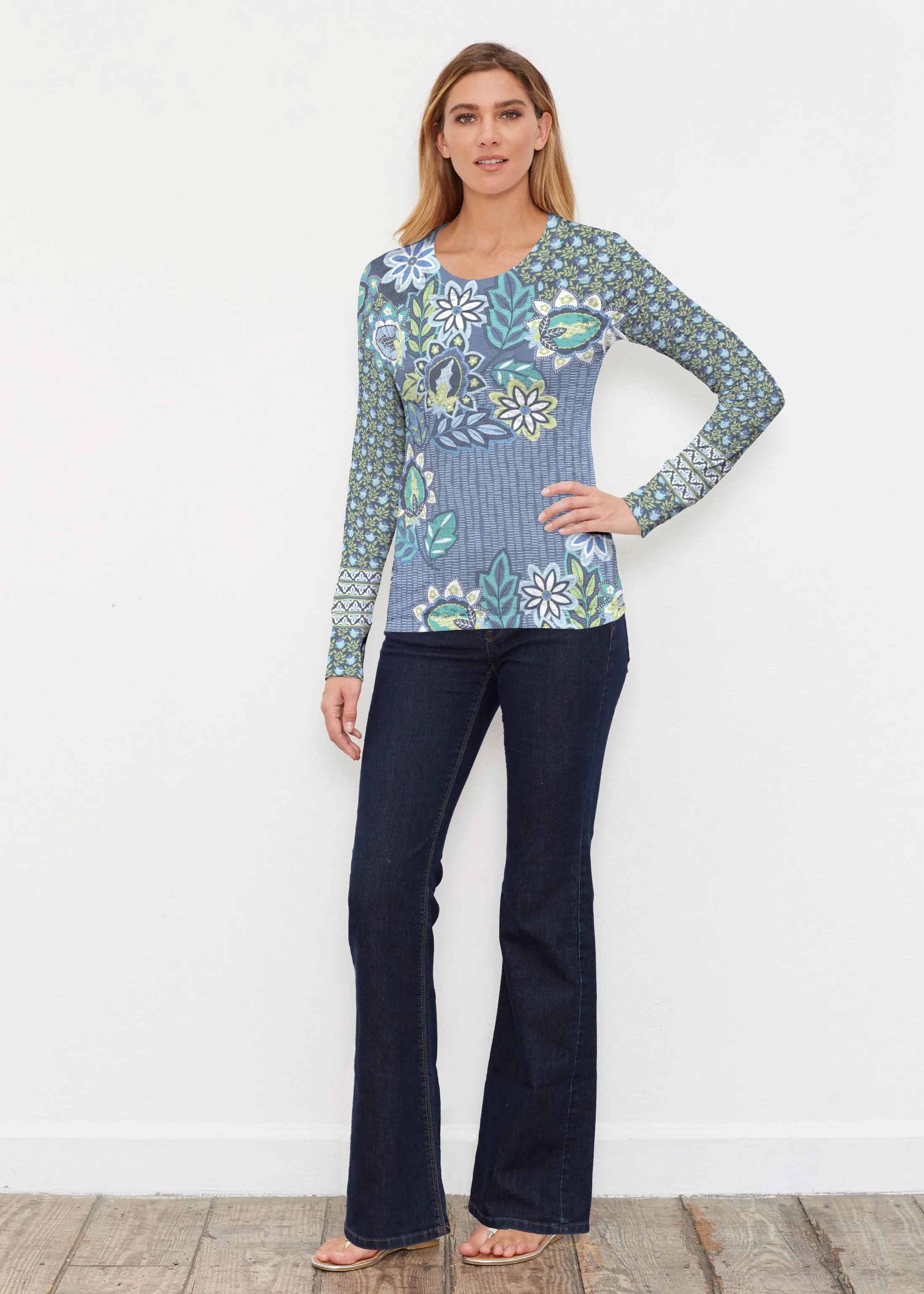 Phoebe (13581) ~ Thermal Long Sleeve Crew Shirt