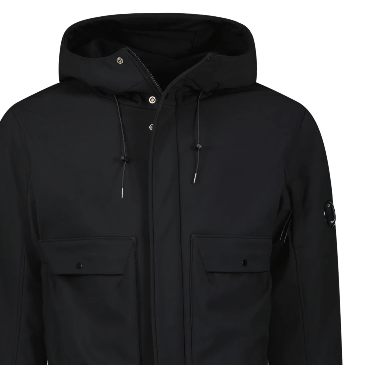 Shell-R Hooded Lens Parka Jacket Black