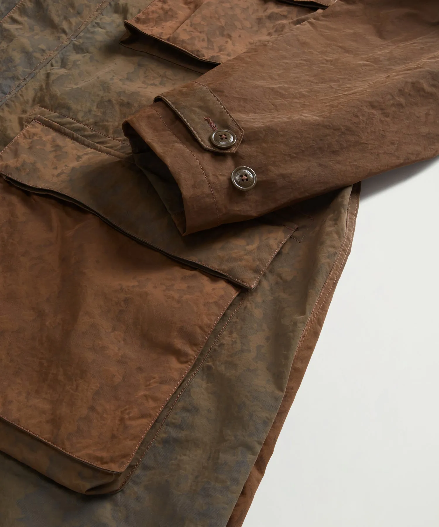 Todd Snyder x Woolrich Fishtail Parka in Ecru Olive