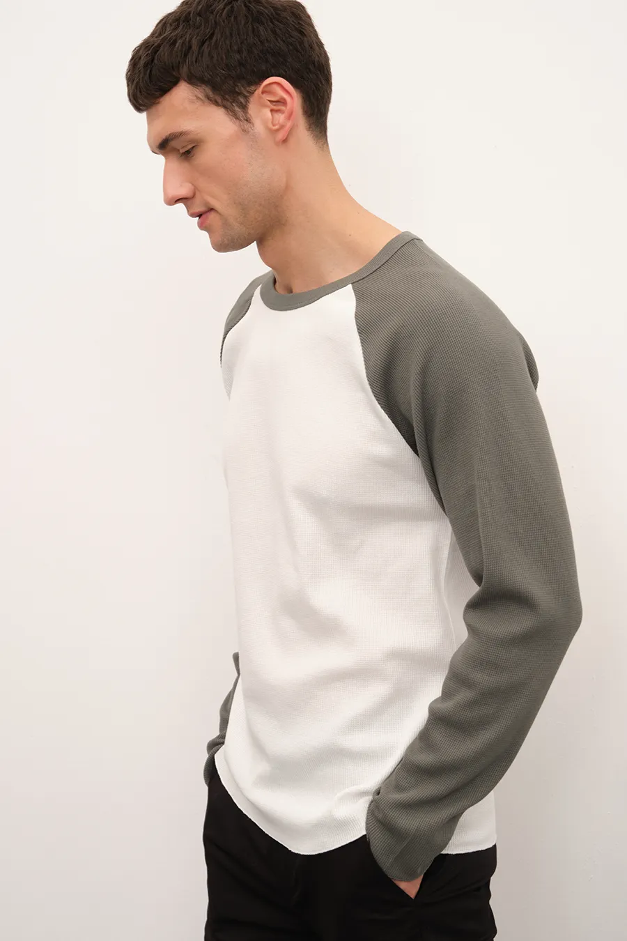 Waffle Cotton Baseball T-shirt/Sweatshirt