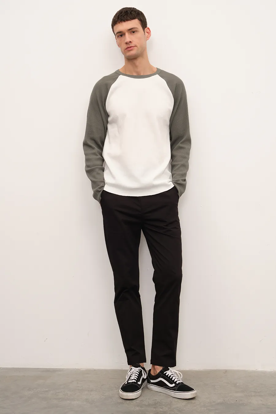 Waffle Cotton Baseball T-shirt/Sweatshirt