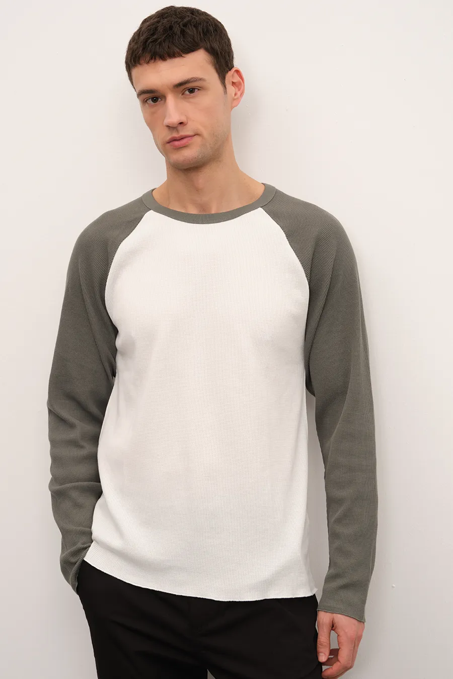 Waffle Cotton Baseball T-shirt/Sweatshirt