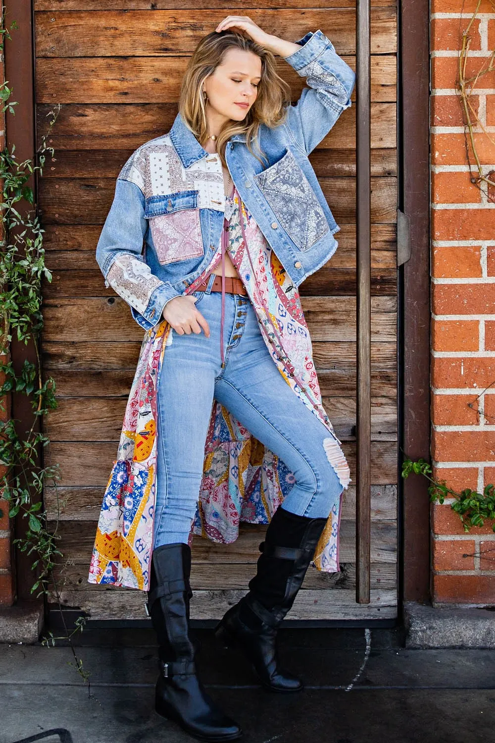Washed Denim Shacket/Jacket