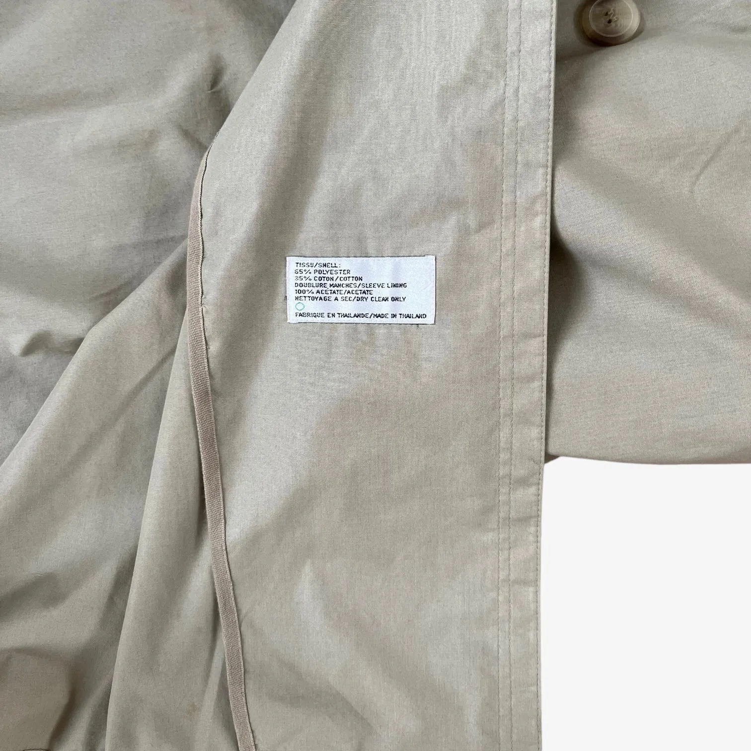 Yves Saint Laurent Double Breasted Trench Coat